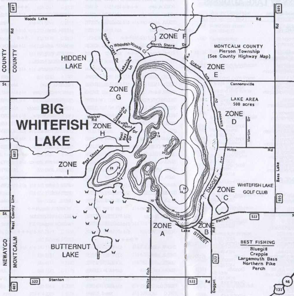 Sessions Lake Depth Chart